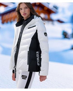 Superdry Luxe Belted Ski Padded Jacket - White