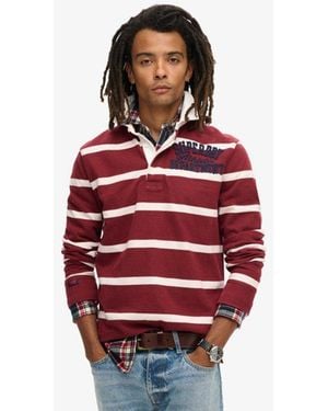 Superdry & Co Athletic Rugby Top - Red