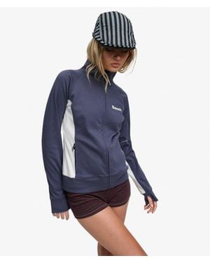 Superdry Bench X & Co Bench High Neck Contrast Track Top - Blue