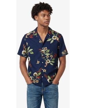 Superdry & Co Hawaiian Print Short Sleeve Shirt - Blue