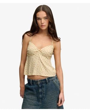 Superdry Printed Cami Top - Blue