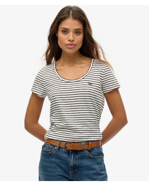 Superdry & Co Scoop Neck T-shirt - Grey