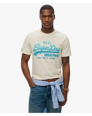 Superdry Vl Fade Tee - Blue