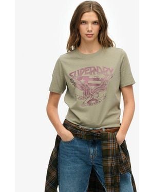 Superdry & Co Classic American Eagle T Shirt - Multicolour