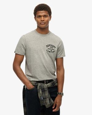 Superdry & Co Machined Goods Workwear T-shirt - Grey