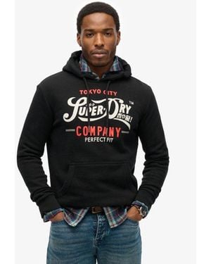 Superdry & Co Perfect Fit Script Hoodie - Black