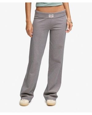Superdry & Co Athletic Essentials Stripe Jersey Pants - Blue