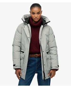 Superdry City Padded Parka Jacket - Gray