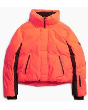 Superdry & Co Ski Slalom Puffer Jacket - Red