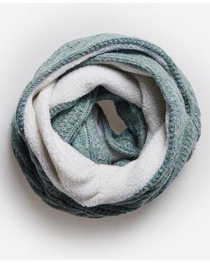 Superdry Gracie Cable Snood Sea Tweed - Gray