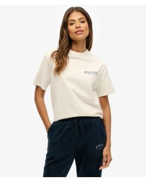 Superdry & Co Athletic Essentials Oversized T-shirt - White