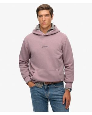 Superdry Micro Logo Hoodie - Red