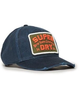 Superdry & Co Embroidered Graphic Trucker Cap - Blue