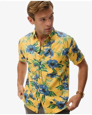 Superdry & Co Hawaiian Printed Shirt - Blue