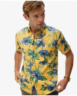 Superdry & Co Hawaiian Printed Shirt - Blue