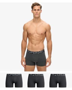 Superdry Organic Cotton Boxer Triple Pack - White