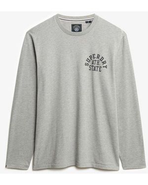 Superdry & Co Athletic Essentials Long Sleeve Top - Grey