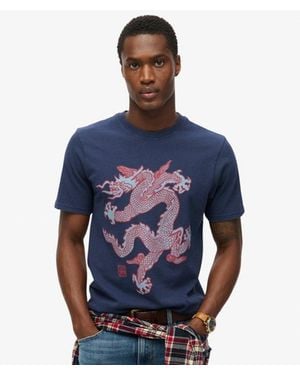 Superdry & Co X Komodo Vintage T-shirt - Blue