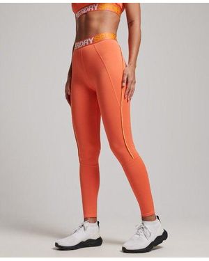 Superdry Sport Train Branded Elastic Tight leggings - Red