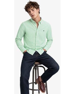 Superdry & Co Preppy Oxford Long Sleeve Shirt - Green
