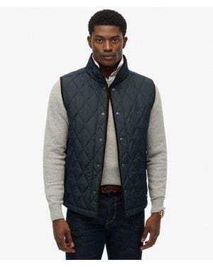 Superdry & Co Quilted Estate Gilet - Blue