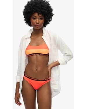 Superdry Elastisch Cheeky Bikinibroekje - Wit
