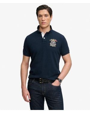Superdry & Co Crest Polo Shirt - Blue