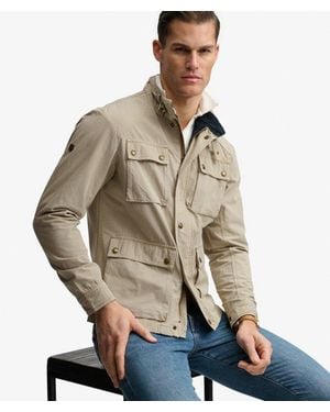 Superdry Merchant Ripstop Racer Jacket - Natural