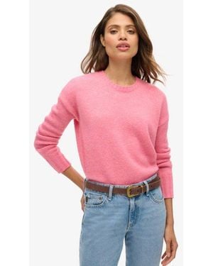 Superdry & Co Essential Crew Neck Sweater - Red
