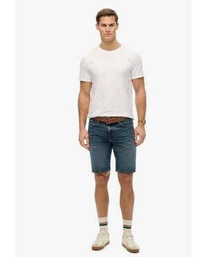 Superdry Vintage Straight Shorts - Blue