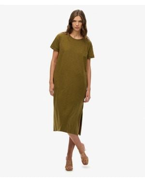 Superdry & Co Midi T-shirt Dress - Green