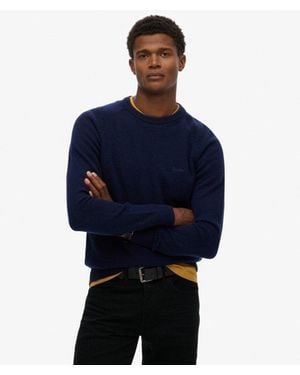 Superdry & Co Wool Blend Sweater - Blue