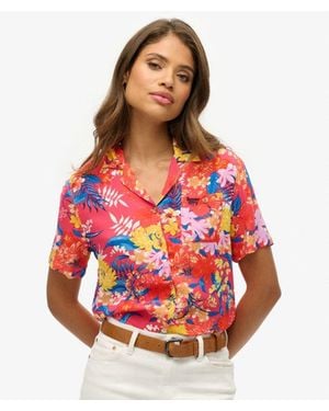 Superdry & Co Beach Resort Shirt - Red