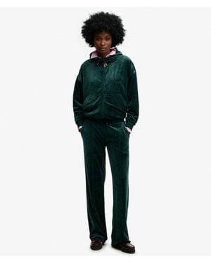 Superdry & Co Country Club Velour sweatpants - Green