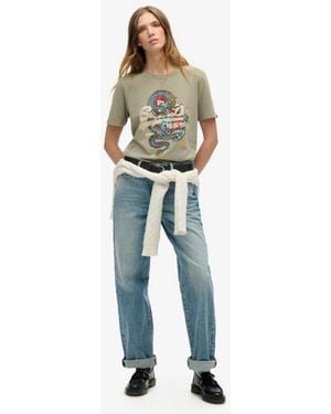 Superdry Tokyo Relaxed T-shirt - Blue