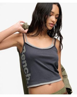 Superdry Bench X & Co Bench Fitted Cami Layer Vest - Black