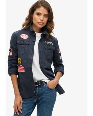 Superdry Long Sleeve Scout Shirt - Blue