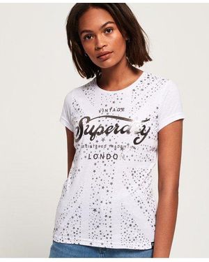 Superdry Classic Union Jack T-Shirt Optic - White