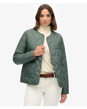 Superdry & Co Quilted Lite Liner Jacket - Green