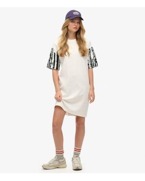 Superdry Limited Edition Sdx Heavy T-shirt Dress - White