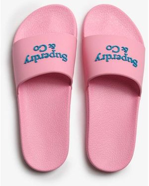 Superdry & Co Pool Sliders - Pink