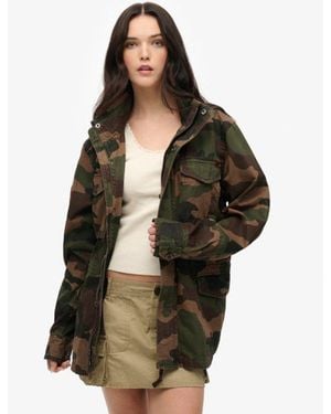 Superdry Oversized Rookie Military Jacket - Green