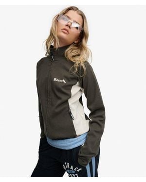Superdry Bench X & Co Bench High Neck Contrast Track Top - Black