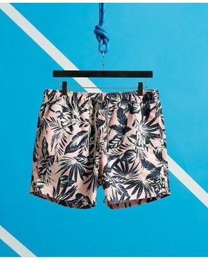 Superdry Edit Swim Shorts Edit Palm - Blue