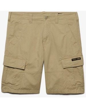 Superdry Homme Short Cargo Vintage Core Coupe Décontractée Taille - Blanc