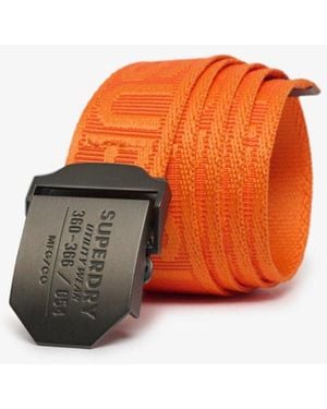 Superdry Homme Ceinture Tissée Workwear Taille: 1Taille - Orange