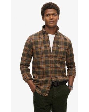 Superdry Long Sleeve Cotton Lumberjack Shirt - Green