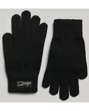 Superdry & Co Essential Logo Gloves - Black