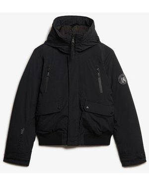 Superdry & Co Classic Logo Badge City Padded Bomber Jacket - Black