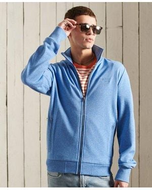 Superdry Label Classic Track Top Bright Grit - Blue
